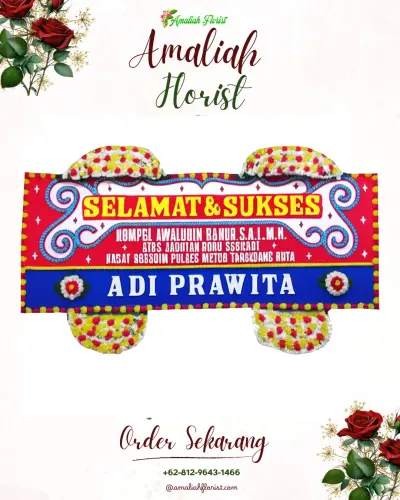 Karangan Bunga Ucapan Selamat di Bello